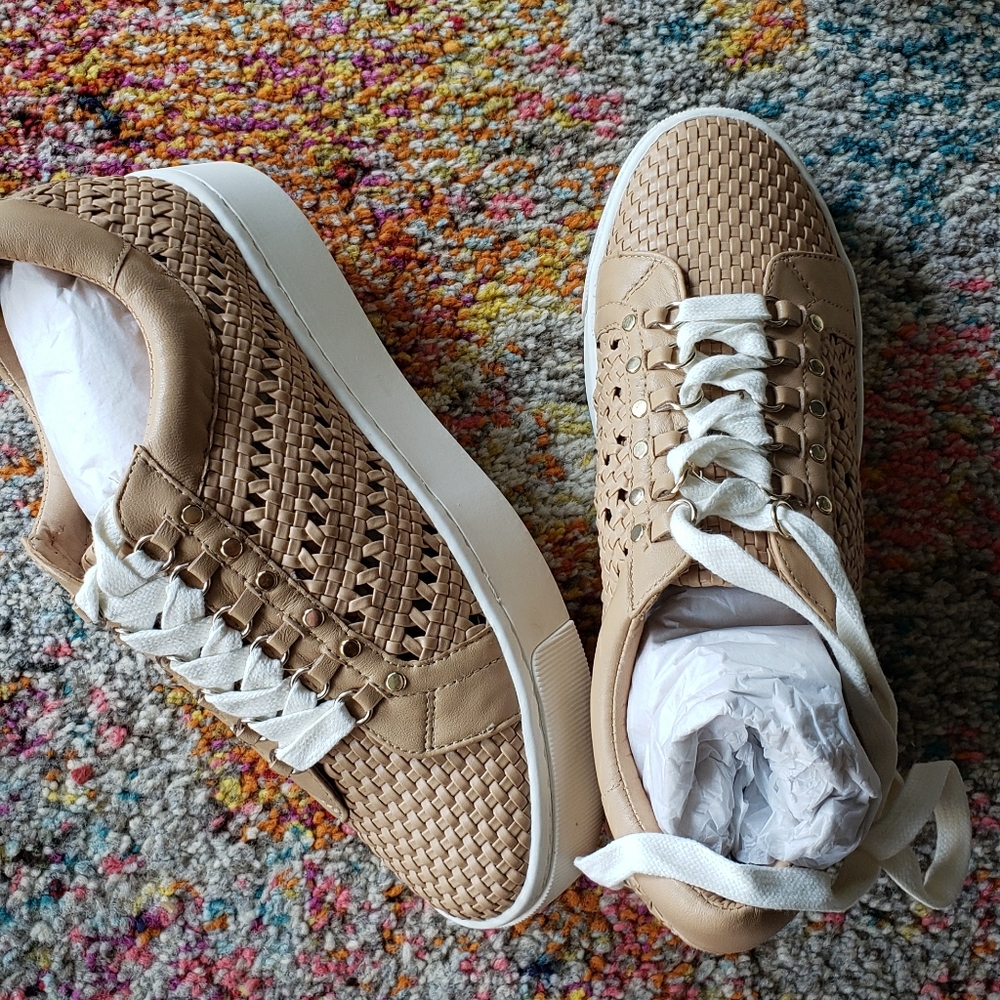 Joie woven platform sneakers
